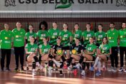 Jucatoarele formatiei Belor Galati, in fotografia de grup pentru sezonul 2019/ 2020 al Diviziei A1