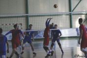 Tudor Constantinescu setter of romanian volleyball team Steaua Bucharest in action