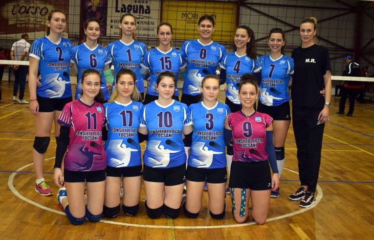 Echipa feminina CSM Focsani la turneul fazei a II-a a play-off-ului Seriei Est a Diviziei A2