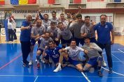 Bucuria jucătorilor formației SCMU Craiova după câștigarea medaliilor de bronz