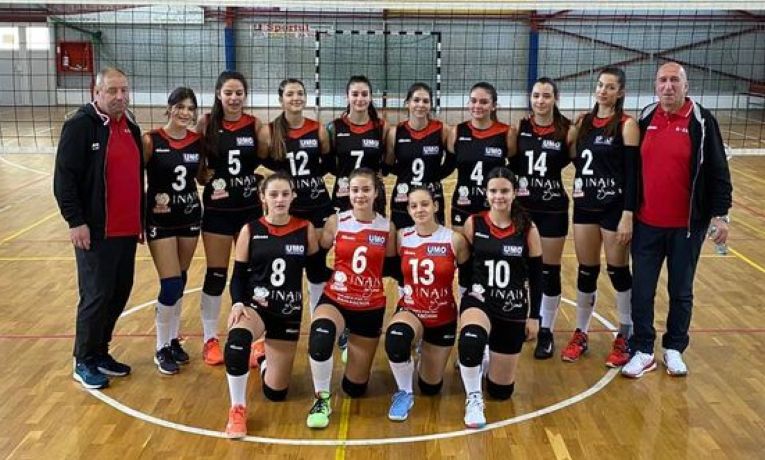 Echipa de junioare CSS Focșani după meciul din etapa a treia a campionatului 2021/ 2022