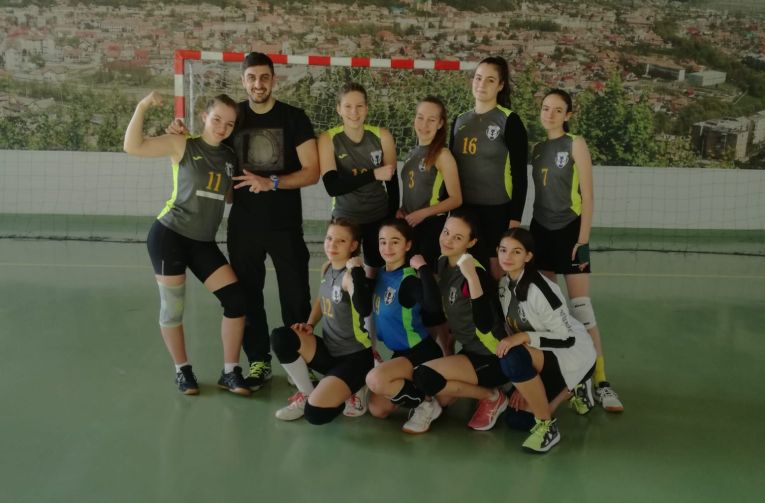 Echipa de cadete Silvania Simleul Silvaniei după victoria din etapa a șasea a campionatului 2021/ 2022