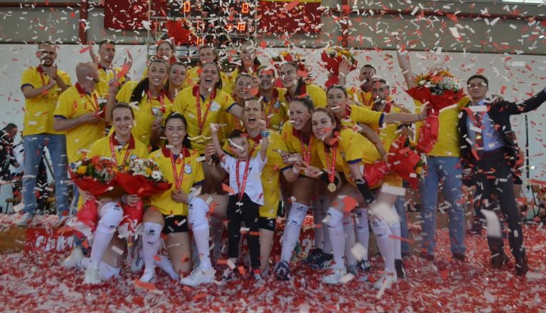 Volei Alba Blaj este campioană pentru a șasea oară în Divizia A1
