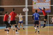 Romanian volleyball setter Tudor Constantinescu in action for romanian juniors champions, CTF Mihai I