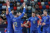 Bucuria jucătorilor români în meciul cu Turcia (FOTO: CEV)